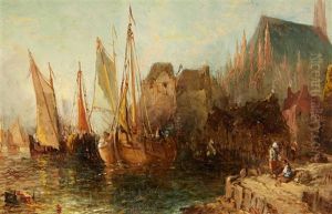 A View Of Cologne by Alfred Montague