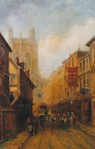 Street Scene Chester And Street Scene Macclesfield (2 Works)