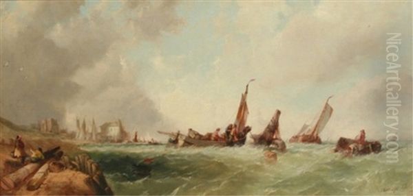 Crab Boats In Bay - view 1