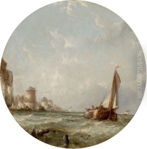 Breakers On The North Sea by Alfred Montague