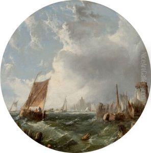 Breakers On The North Sea by Alfred Montague