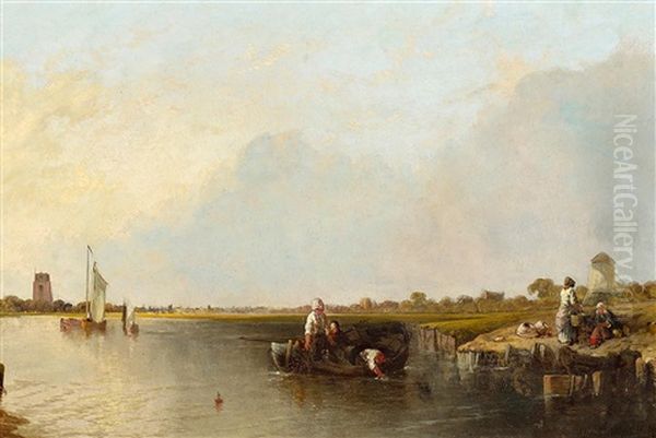 An Der Fahre Eines Englischen Flusses - view 1