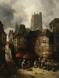 Partie Einer Normannischen Stadt
