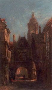 European Street Scene by Alfred Montague