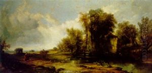 An Old Water Mill by Alfred Montague