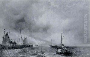 On The Coast Of Normandy by Alfred Montague