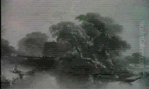 A Lock On The Kenett-sunset & On The Kenett - view 1