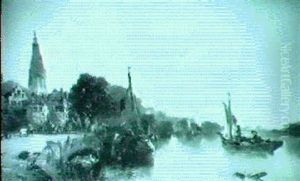 On The Scheldt, Holland by Alfred Montague