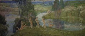 Les Baigneuses by Constant Montald