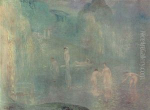 Les Baigneuses by Constant Montald