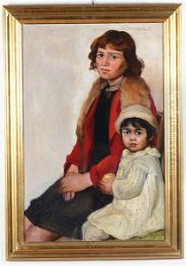 Madre E Figlia, 1935 by Evasio Montanella