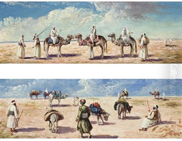 Middle Eastern Scenes (pair) - view 1