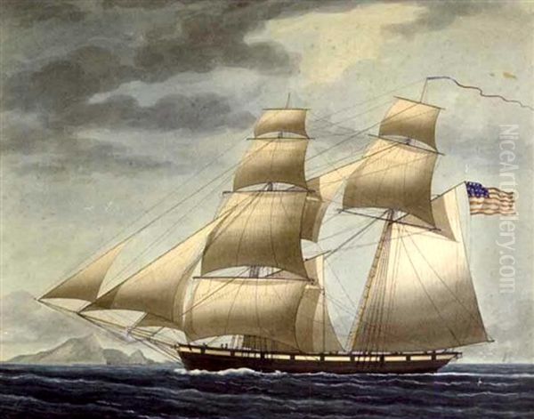 The Brig "boxer" Off Lima, Peru (+ The Brig "boxer" Off Trinidad, Smaller; Pair) - view 1