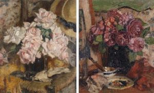 Bouquet De Roses And Bouquet D'anemones (2 Works)