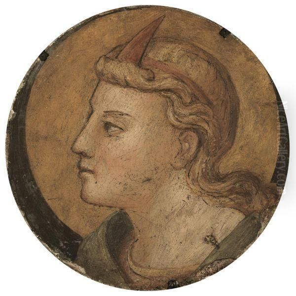 Head Of An Angel In Profile - view 1