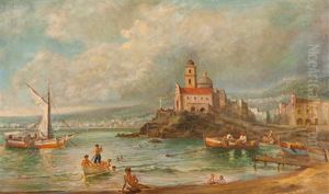View Of Naples by Eduardo Monteforte