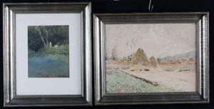 Paesaggi Di Champagne Fertili, Monte Epomeo, Veduta Di Molo, Bagno Al Fiume (6 Works)