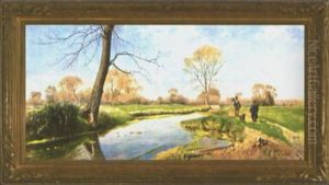 A Walk Along The River by Eduardo Monteforte