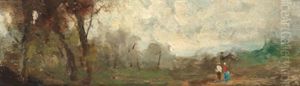 Landschaft Mit Figurlicher Staffage Landschaft Mit Figurlicher Staffage