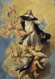 S. Domenico Sollevato Dagli Angeli by Francesco (Cecco Bravo) Montelatici