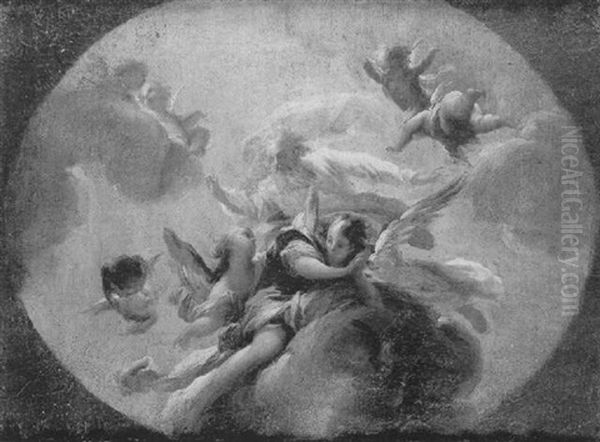 Dieu Le Pere Envoyant Des Anges - view 1