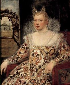 Portrait Of A Noblewoman by Francesco Montemezzano