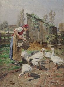 Thirsty Geese by Antonis Matteo Montemezzo