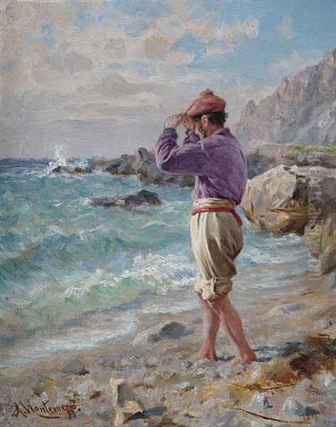 Italienischer Fischer Am Strand - view 1