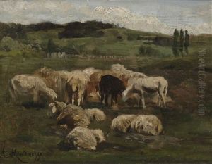Schafe Auf Der Weide (study) Schafe Auf Der Weide (study)