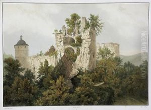 Ruiny Zamku W Heidelbergu by Louis Philippe Al. Bichebois
