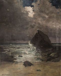 Bord De Mer Par Gros Temps
