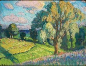 Paysage A L'arbre by Charles Theodore Bichet