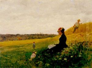 Children At Play During The Harvest