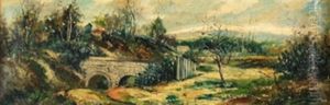 Paisaje Con Puente by Jose Montenegro Cappell