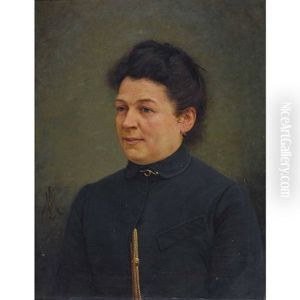 Portrat Einer Dame by Luigi Monteverde