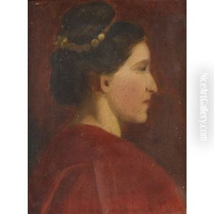Frauenportrat by Luigi Monteverde