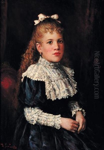 Portrait De Jeune Fille Assise - view 1