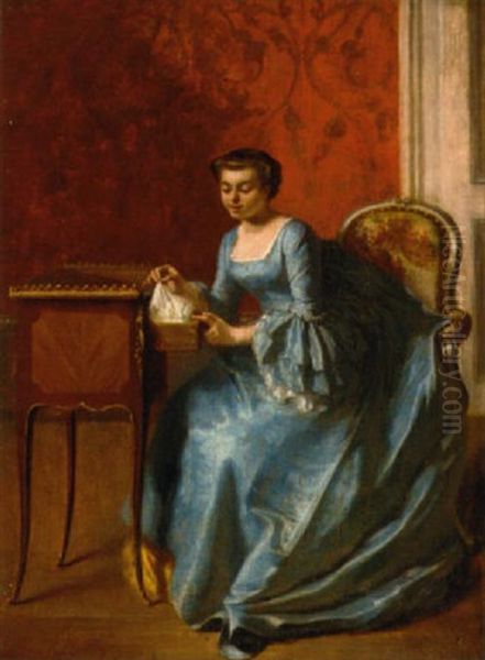 An Elegant Lady In Her Boudoir - view 1
