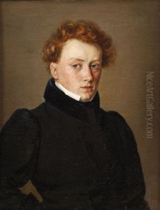 Autoportrait Presume De L'artiste by Antoine Alphonse Montfort