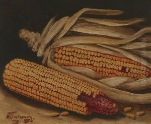 A Still Life Of Corn by Alfred Montgomery