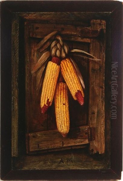 Still Life Of Hanging Corn - view 1