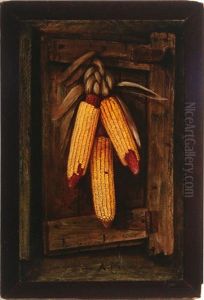 Still Life Of Hanging Corn by Alfred Montgomery