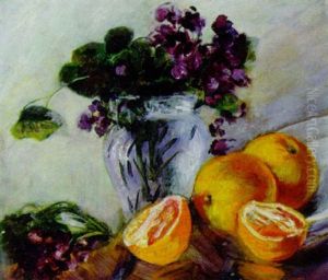 Stilleben Mit Orangen Und Veilchen Stilleben Mit Orangen Und Veilchen