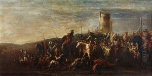 David Et Goliath, Et La Victoire De David (2 Works) by Francesco Monti