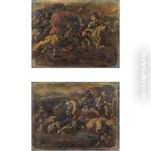 Scene Di Battaglia (pair)
