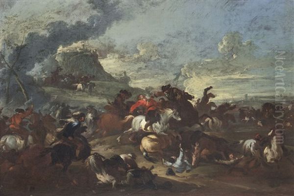 Scena Di Battaglia Con Scontro Di Cavalieri - view 1