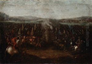 Scontro Tra Due Eserciti by Francesco Monti
