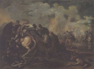 Scontro Di Cavalieri by Francesco Monti
