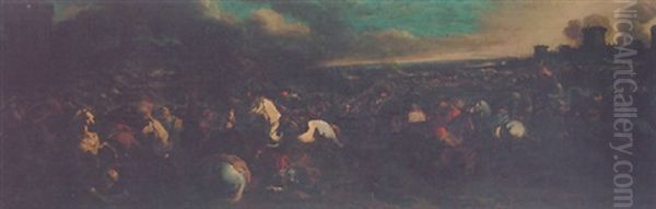 A Battle Between Christians And Turks - view 1