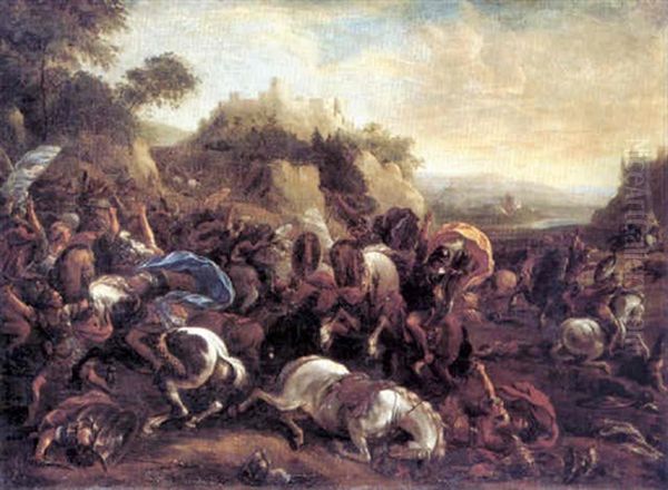 A Cavalry Engagement Beneath A Citadel - view 1